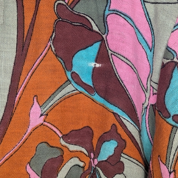 Eurorail by Tushar boutique boho European floral patterned dress size woman's L - Picture 4 of 7